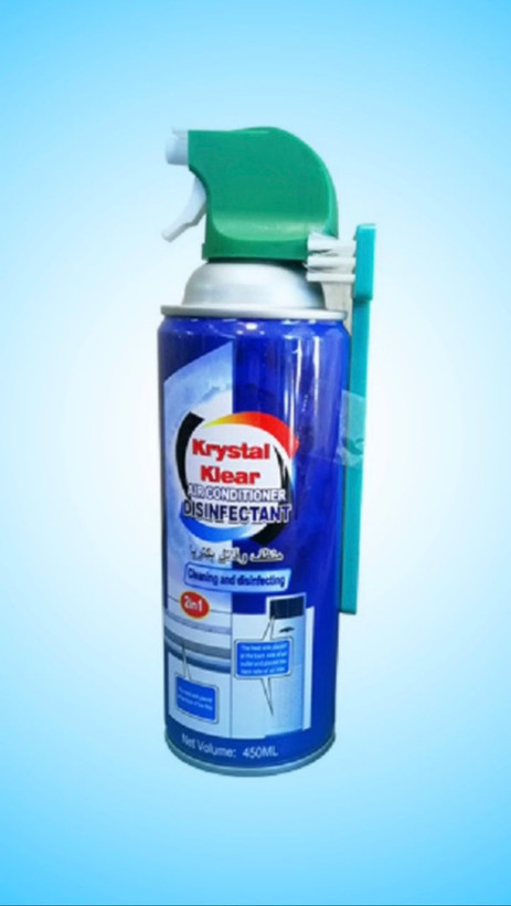 اسپری تمیزکننده اواپراتور کریستال Krystal حجم 450 میلی لیتر