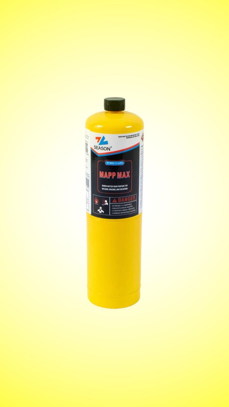 کپسول گاز مپ جوشکاری سیزن مدل MAPP MAX وزن کل 850 گرم