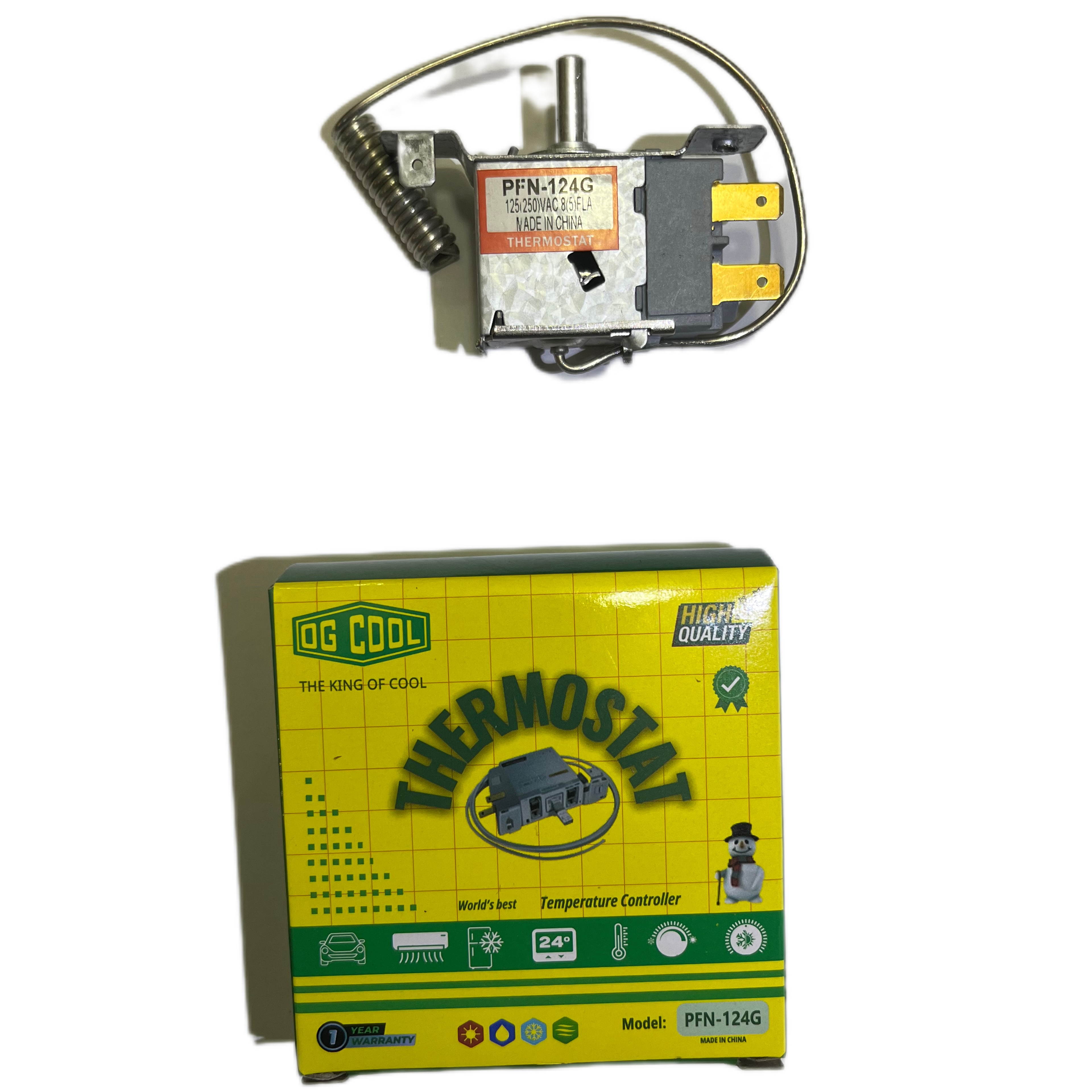 ترموستات هوایی فریزری  OG COOL 124 اوجی کول