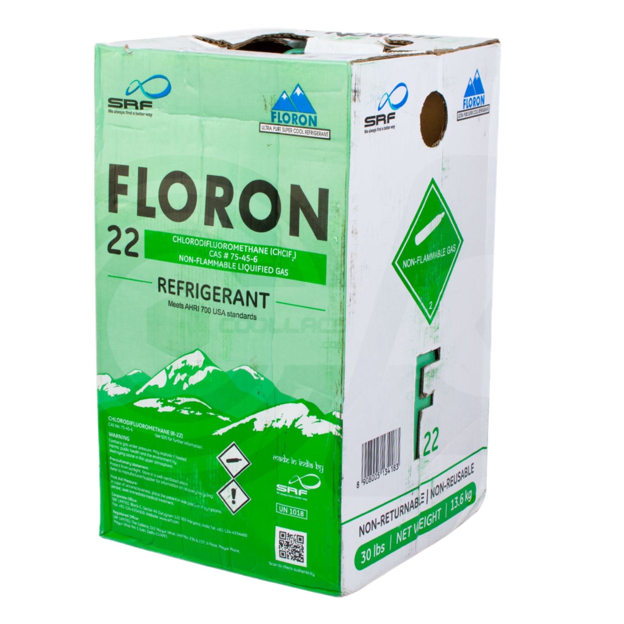 گاز مبرد فلورن 13/6 کیلوگرمی R22