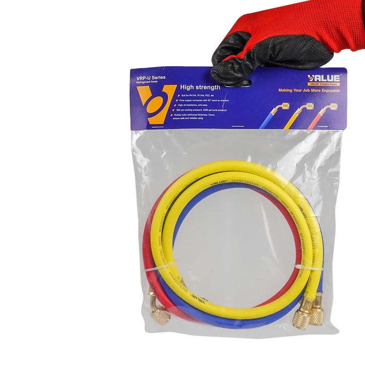 شلنگ گیج ولیو R22 R410 مجموعه 3 عددی 1.80 سانتی متری