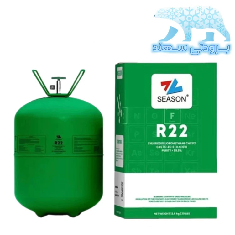 کپسول گاز کولر گازی سیزن R22 SEASONS