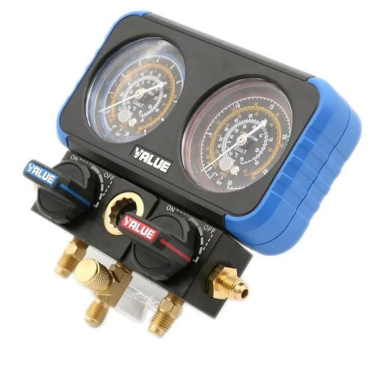 گیج منیفولد فشار دوقلو مدل VRM2-B-0501 برند VAULE
